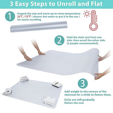 Heavy Duty Office Chair Mat 46 x 60 Inch Floor Carpet Protector