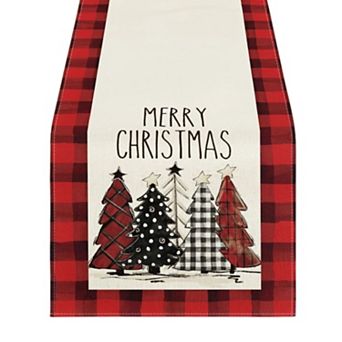 Christmas Table Runner Snowflake Red Holiday Dining Decor 72x13 Inch