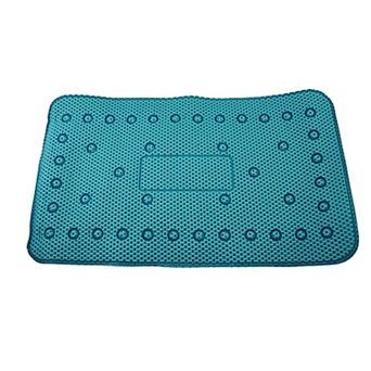 Grass Foot Scrubber Bath Mat Anti Slip Spa Massage Clear 25x14 Inch