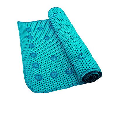 Grass Foot Scrubber Bath Mat Anti Slip Spa Massage Clear 25x14 Inch