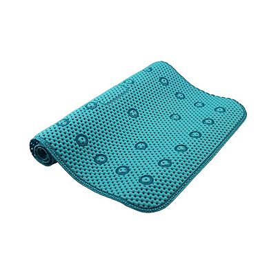 Grass Foot Scrubber Bath Mat Anti Slip Spa Massage Clear 25x14 Inch