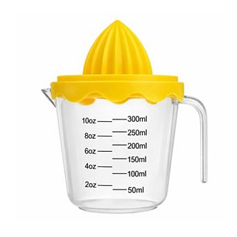 Manual Citrus Juicer 10oz 300ml Measuring Cup BPA Free Lemon Lime Reamer