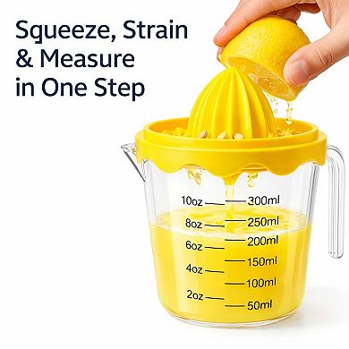 Manual Citrus Juicer 10oz 300ml Measuring Cup BPA Free Lemon Lime Reamer