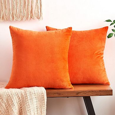 Throw Pillow Covers Decorative Set of 2 Pillow Covers, Soft Pillowcases for Couch Sofa Bed Living