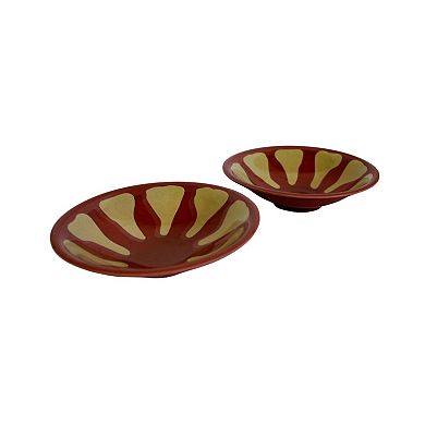 Melamine Dip Bowl Set Hummus Guacamole Serving Dish Pack of 2
