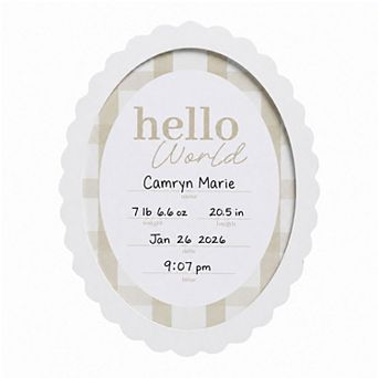 Pearhead Hello World Birth Announcement Prop Decor