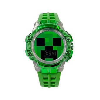 Mojang Studios Kids Flashing LCD Watch - Minecraft Design