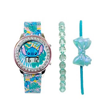 Disney's Stitch Kids 35mm LCD Watch & Bracelet Set - LAS40025KL