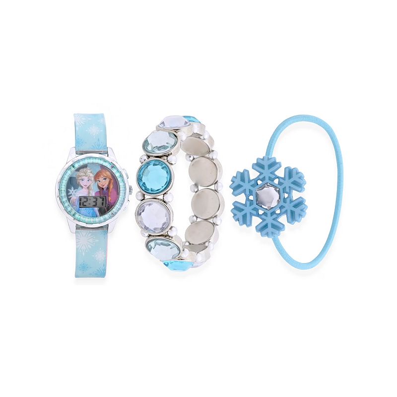 Disney's Frozen Anna & Elsa Kids 35mm LCD Watch & Bracelet Set - FZN45155KL, Girl's,