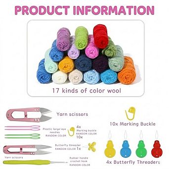 Beginner Crochet Coaster Kit