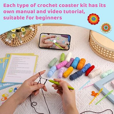 Beginner Crochet Coaster Kit