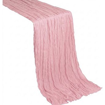 Cheesecloth Table Runner, Soft Gauze, Rustic Decor for Wedding & Party