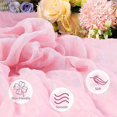 Cheesecloth Table Runner, Soft Gauze, Rustic Decor for Wedding & Party