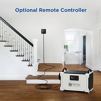 Moiswell 155 Pint Commercial Dehumidifier with Pump Energy Star Certified for Basement Crawl Space