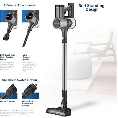 National 2-in-1 Cordless Upright and Handheld Vacuum Cleaner