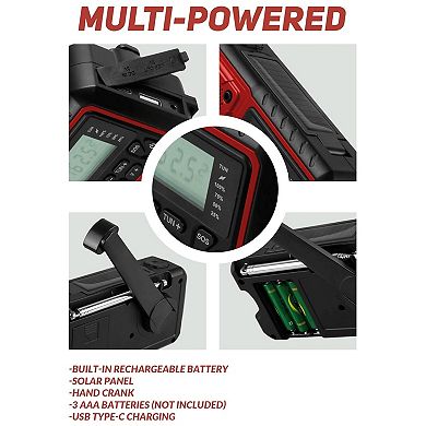 Supersonic Guardian Multi-Powered Emergency Radio with NOAA