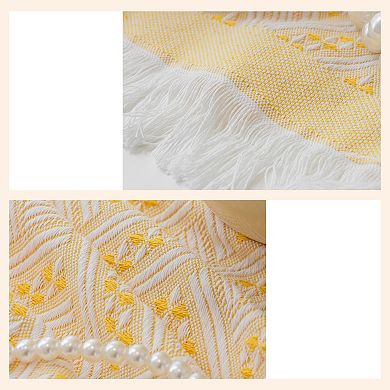 Tablecloths with Tassel, Table Cover for Indoor and Outdoor 70.87"x51.18"
