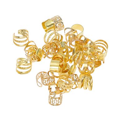 40Pcs Hollow 4 Styles Hair Cuffs Dreadlock