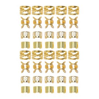 40 pc Hollow 4 Styles Hair Cuffs Dreadlock