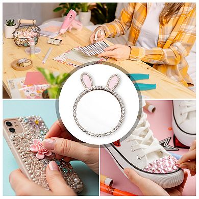Rabbit Ears Mirror Phone Case Decoration 1 Pc