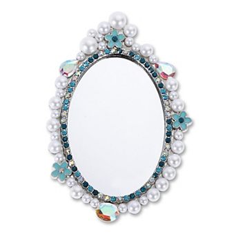 Faux Pearl Mirror Phone Case Decoration 1 pc