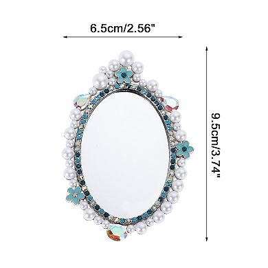 Faux Pearl Mirror Phone Case Decoration 1 Pc
