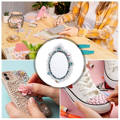 Faux Pearl Mirror Phone Case Decoration 1 Pc