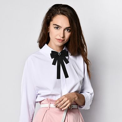 Women's Large Bowknot Ribbon Bow Brooch 1Pc