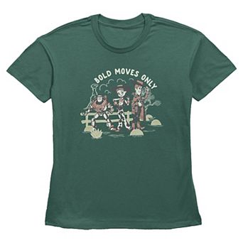 Women's Disney / Pixar's Toy Story 5 Woody, Jessie & Buzz Lightyear Bold Moves Only Graphic Tee