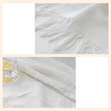 Tablecloths with Tassel, Table Cover for Indoor and Outdoor 59.06"x35.43"