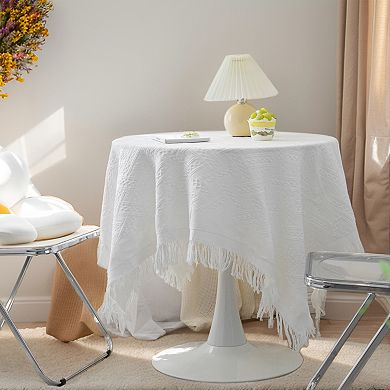 Tablecloths with Tassel, Table Cover for Indoor and Outdoor 59.06"x35.43"