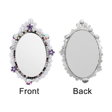 Faux Pearl Mirror Phone Case Decoration 1 Pc