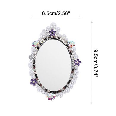 Faux Pearl Mirror Phone Case Decoration 1 Pc