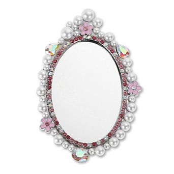 Faux Pearl Mirror Phone Case Decoration 1 pc