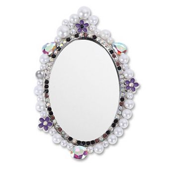 Faux Pearl Mirror Phone Case Decoration 1 pc
