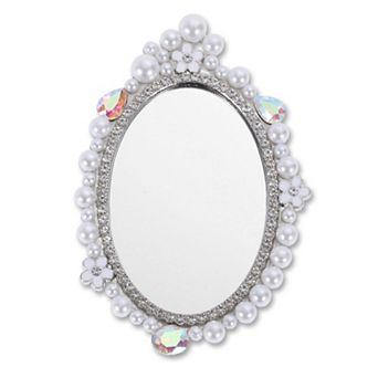 Faux Pearl Mirror Phone Case Decoration 1 pc