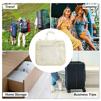 Portable Packing Cube for Luggage 13.39"x4.72"x8.66" Beige 1 Pc