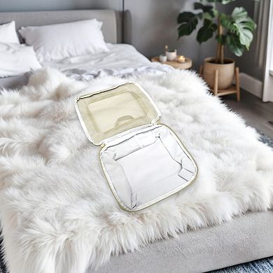 Portable Packing Cube for Luggage 13.39"x4.72"x8.66" Beige 1 Pc