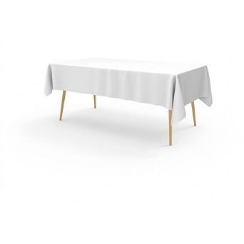 Disposable Plastic Tablecloth 20-Pack Leakproof Sturdy Cover