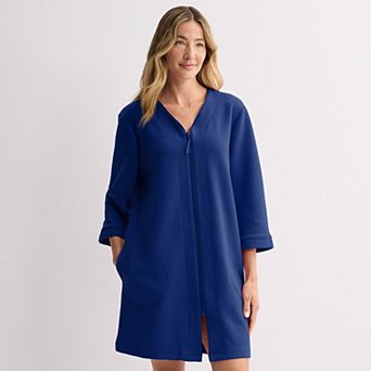Women's Croft & Barrow® Quilted Full-Zip Sleep Robe