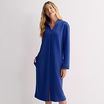 Petite Croft & Barrow® Long Quilted Zip Sleep Robe