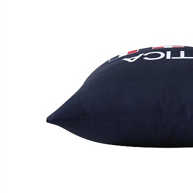 Nautica 18x18 Decorative Pillow With Flag Design