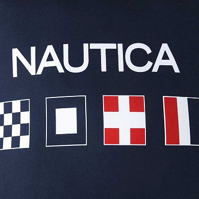 Nautica 18x18 Decorative Pillow With Flag Design