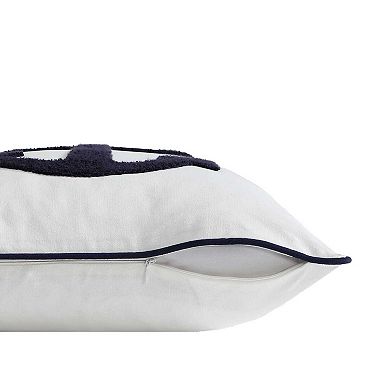 Nautica Anchor Loop Embroidery 20x20 Decorative Pillow