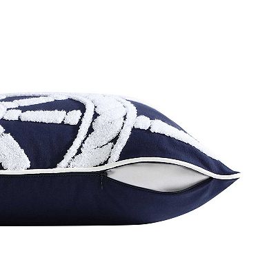Nautica Nautica Ships Wheel Blue 20x20 Decorative Pillow