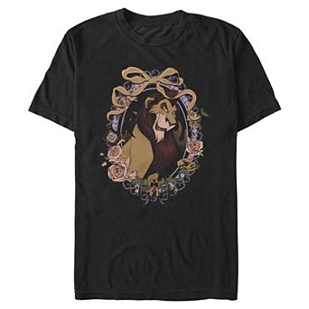 Men's Disney Lion Kind Scar Frame Portrait Graphic Tee