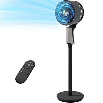 TMWINGS 46"Pedestal Fan with Remote & Adjustable Height , Quiet 16 Speeds & 5 Modes,
