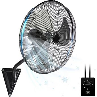 TMWINGS 18" Wall Mount Fan with 3 Speed High Velocity Fan for Garage,Black