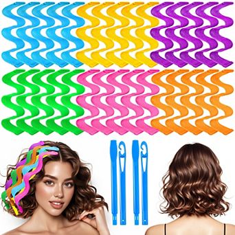 YEVYO Heatless Hair Curlers Wave Curls Styling Kit for Women Girls On Hair Care - 30 pc