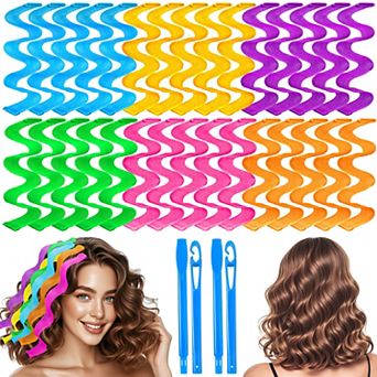 YEVYO Heatless Hair Curlers Wave Curls Styling Kit for Women Girls On Hair Care - 30 pc